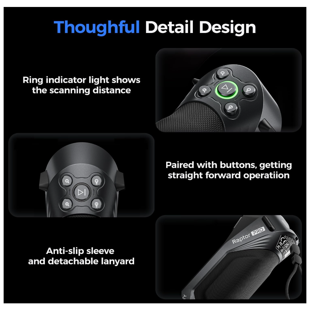 Creality Raptor Pro 3D Scanner – Automotive & Engineering Edition