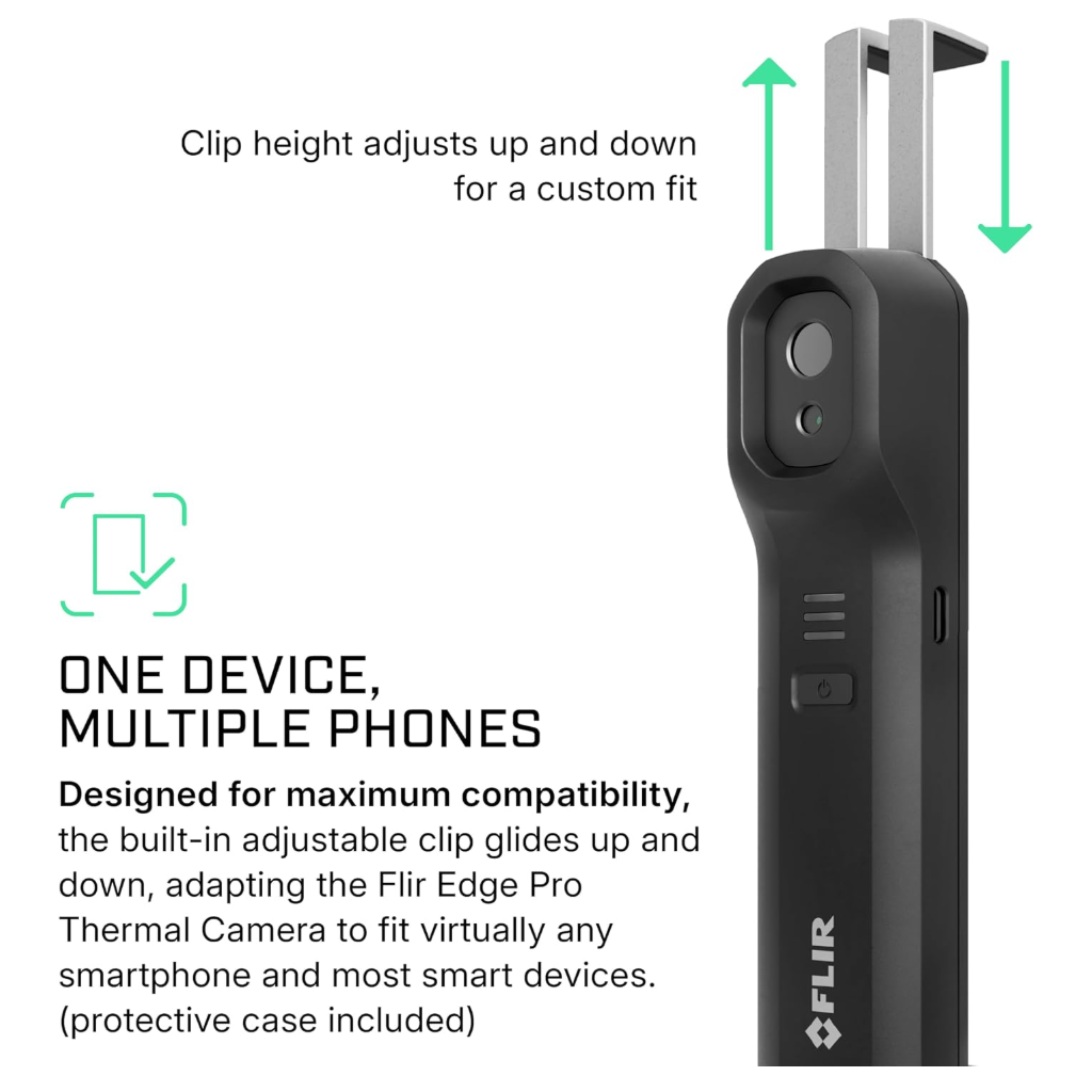 FLIR Edge Pro Wireless Thermal Imaging Camera – 480×360, iOS & Android