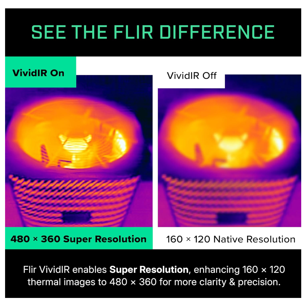 FLIR Edge Pro Wireless Thermal Imaging Camera – 480×360, iOS & Android