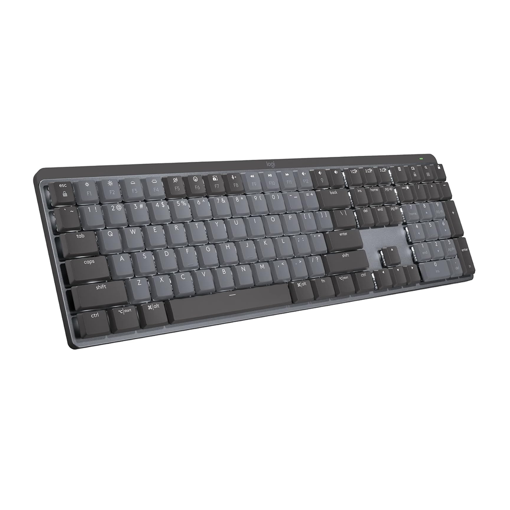 Logitech MX Mechanical Wireless Illuminated Keyboard – Tactile, Graphite