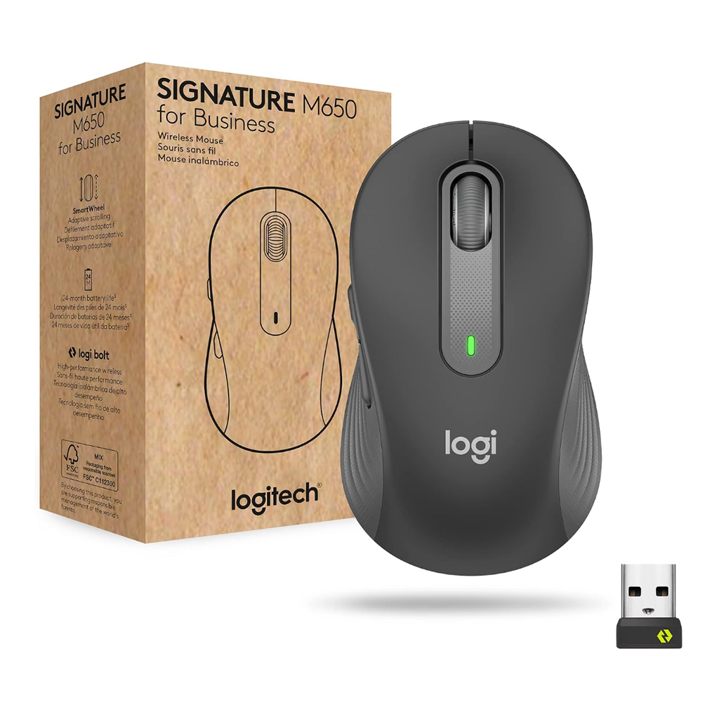 Logitech Signature M650 for Business – Wireless Mouse